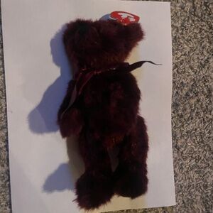 Ty Burgundy Bear The Attic Treasure Collections
